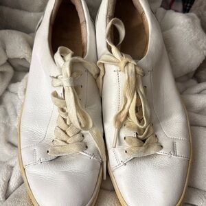 Frye Ivy Low Lace Sneakers White Size 9